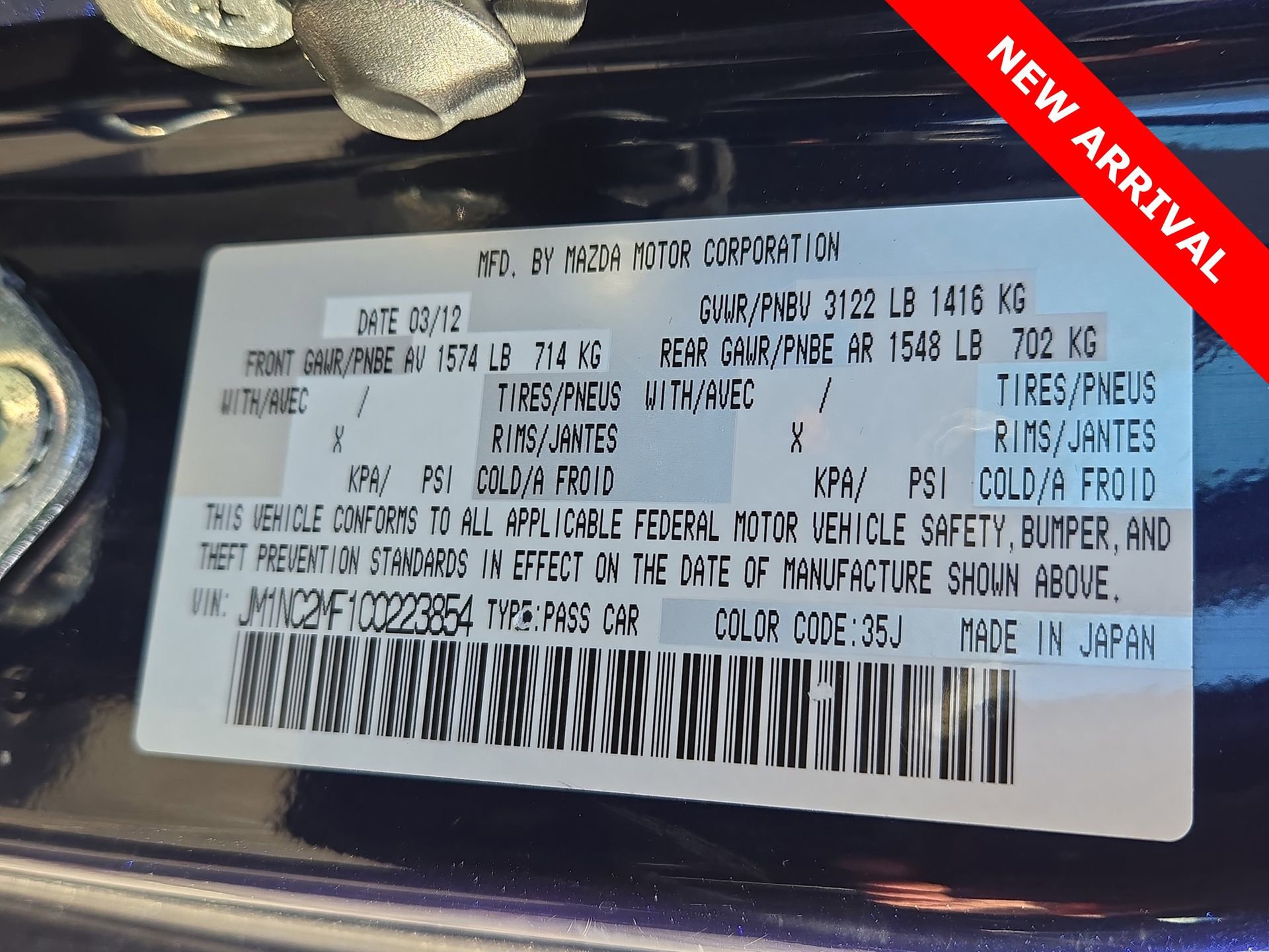 Used 2012 MAZDA MX-5 Miata Touring w/ Suspension Pkg image 33