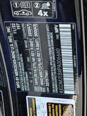 Used 2023 Mercedes-Benz EQS 450+ 4MATIC SUV image 23