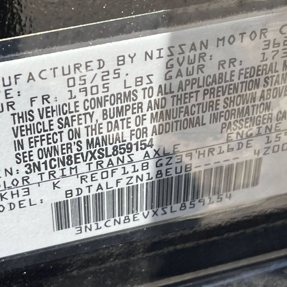 Used 2025 Nissan Versa SV FWD image 24