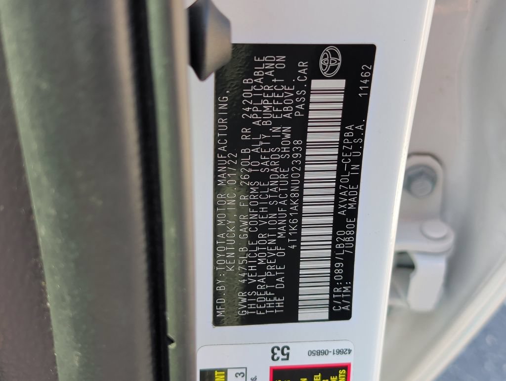Used 2022 Toyota Camry XSE w/ Navigation Package FWD image 36