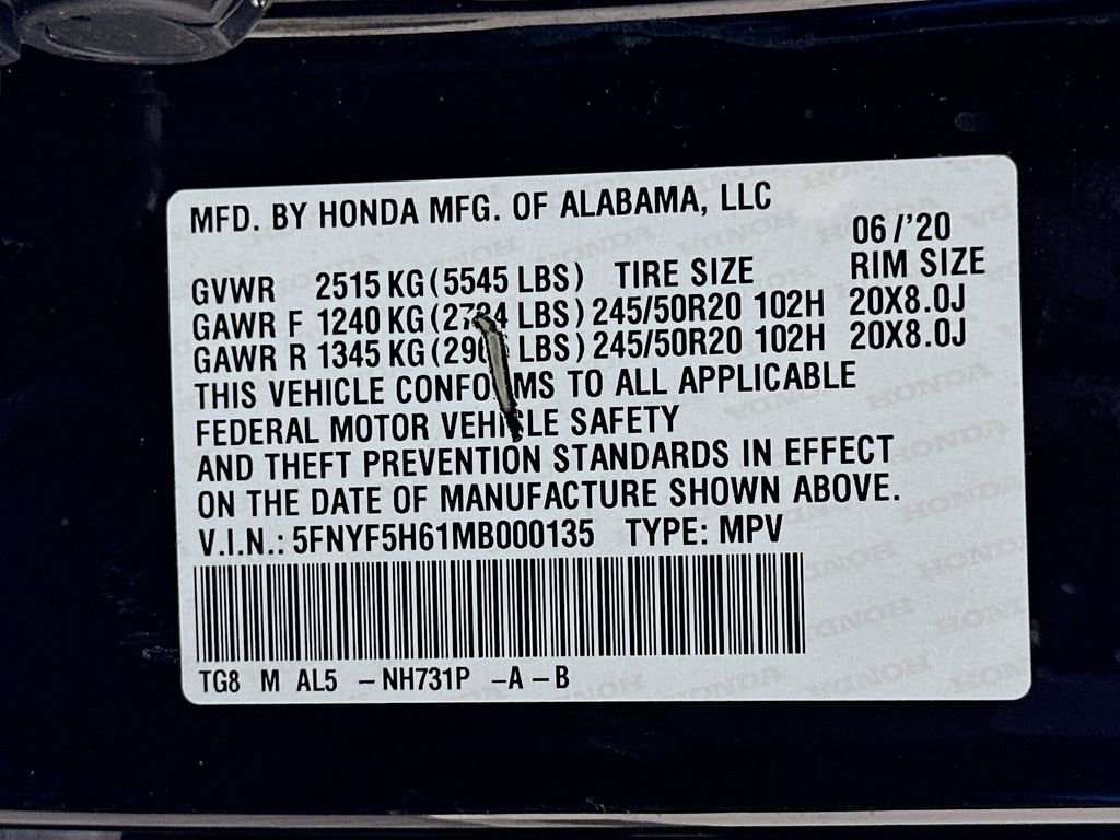 Used 2021 Honda Pilot Touring image 35