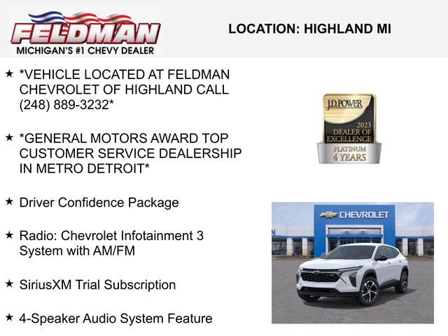 New 2026 Chevrolet Trax RS w/ Driver Confidence Package image 3