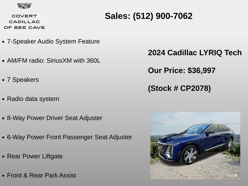 Used 2024 Cadillac Lyriq Tech w/ Driver Assist Package image 18