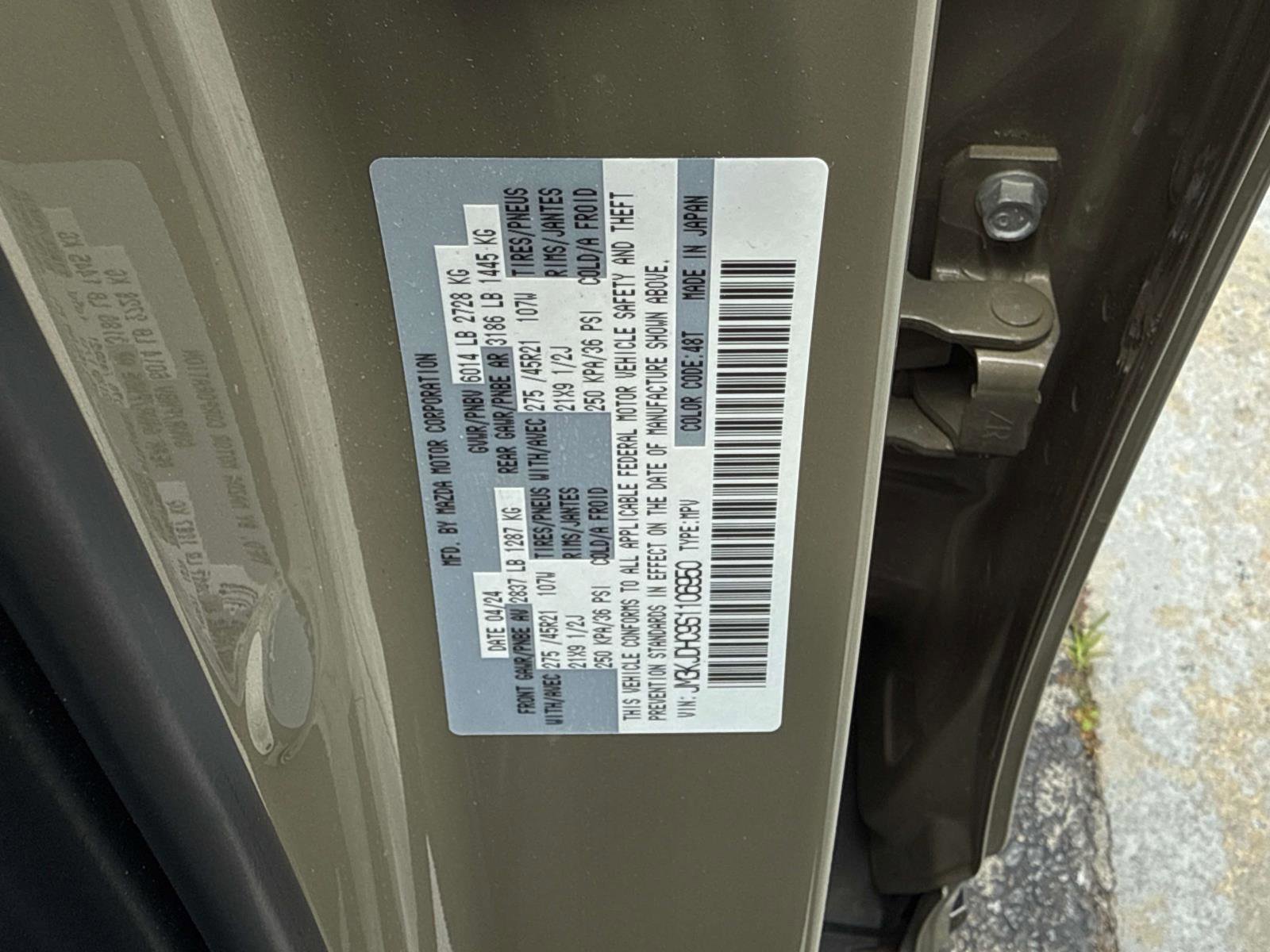 Certified 2025 MAZDA CX-70 3.3 Turbo S w/ Premium Package image 29