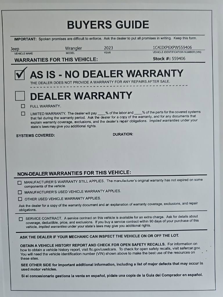 Used 2023 Jeep Wrangler Unlimited Sahara w/ Cold Weather Group image 28