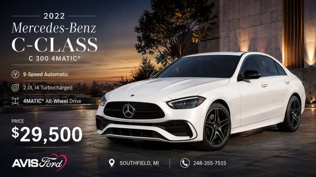 Used 2022 Mercedes-Benz C 300 4MATIC Sedan