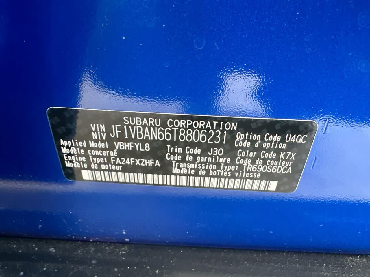 New 2026 Subaru WRX Limited AWD/4WD image 29