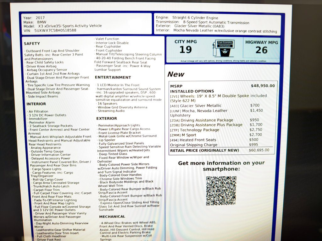 Used 2017 BMW X3 xDrive35i image 21