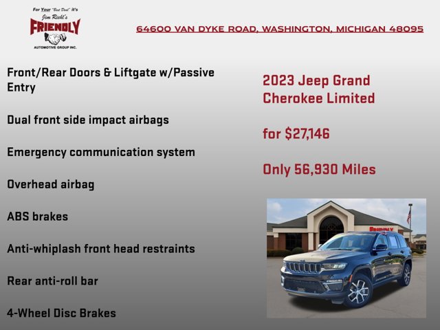 Used 2023 Jeep Grand Cherokee Limited w/ Luxury Tech Group II AWD/4WD image 30