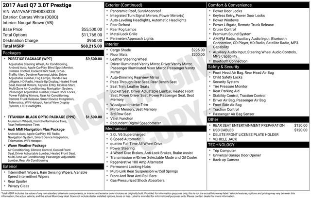 Used 2017 Audi Q7 3.0T Prestige w/ Prestige Package image 6