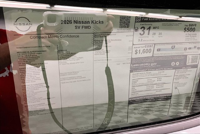 New 2026 Nissan Kicks SV w/ Cold Weather Package FWD image 38