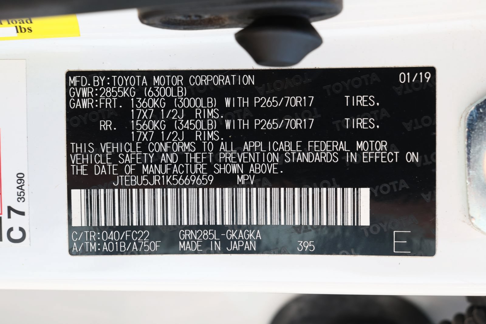 Used 2019 Toyota 4Runner TRD Off-Road AWD/4WD image 36