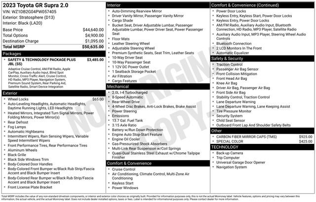 Used 2023 Toyota Supra image 9