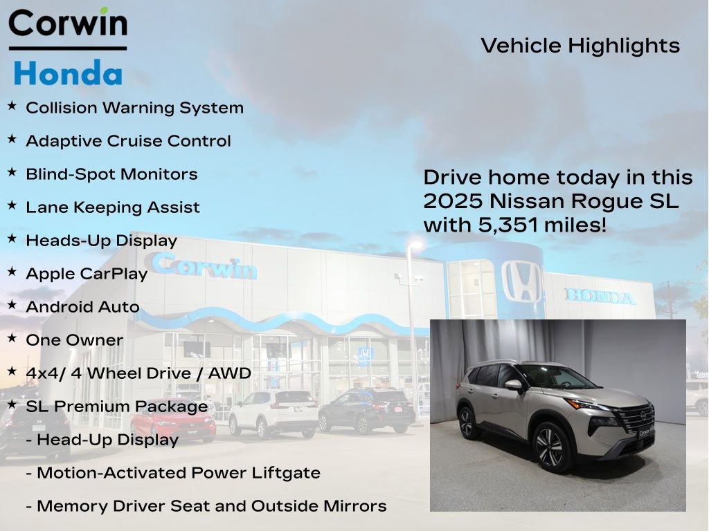 Used 2025 Nissan Rogue SL w/ SL Premium Package image 6