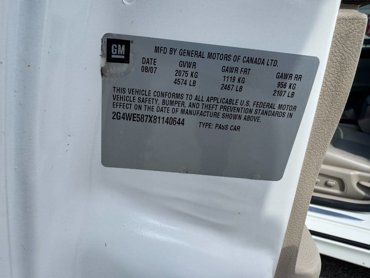 Used 2008 Buick LaCrosse CXS FWD image 16