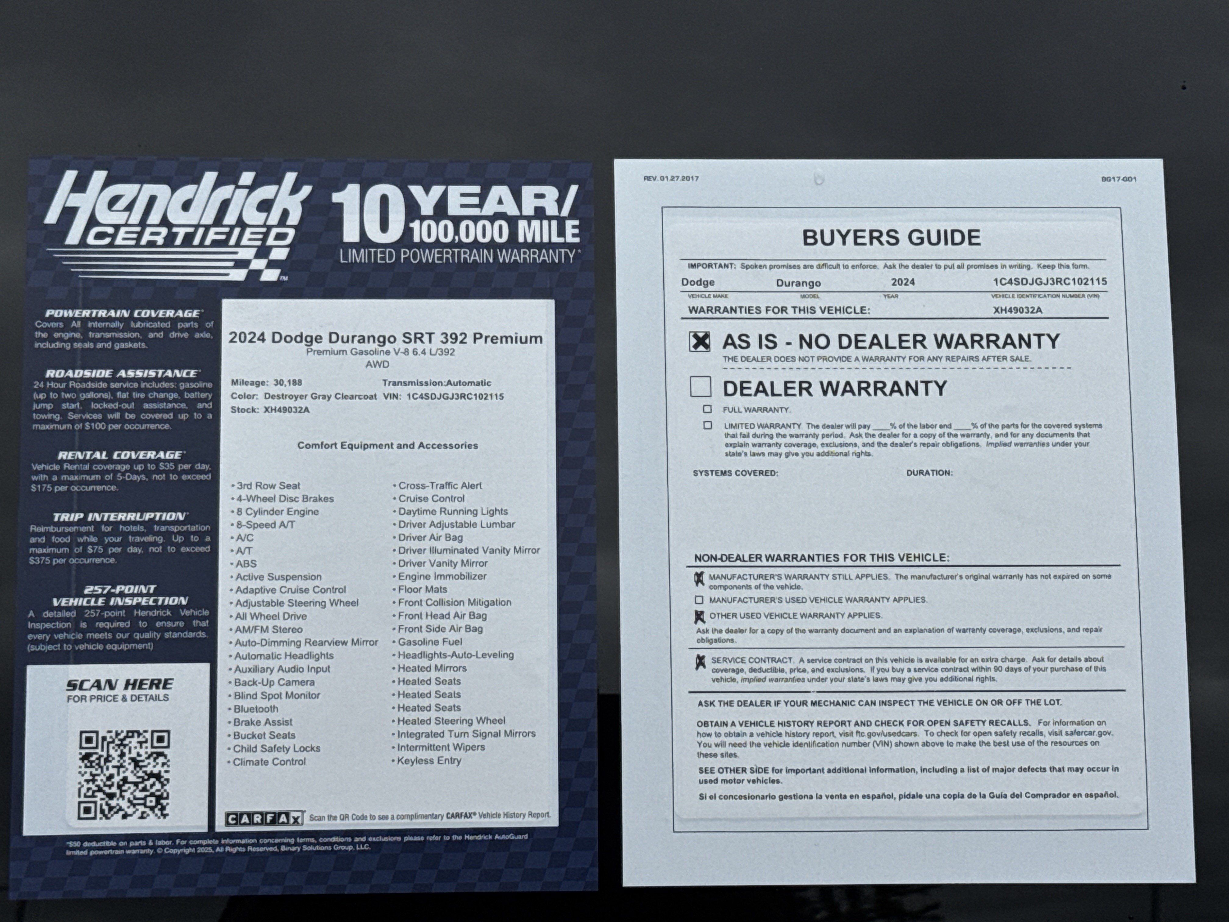 Used 2024 Dodge Durango SRT AWD/4WD image 38