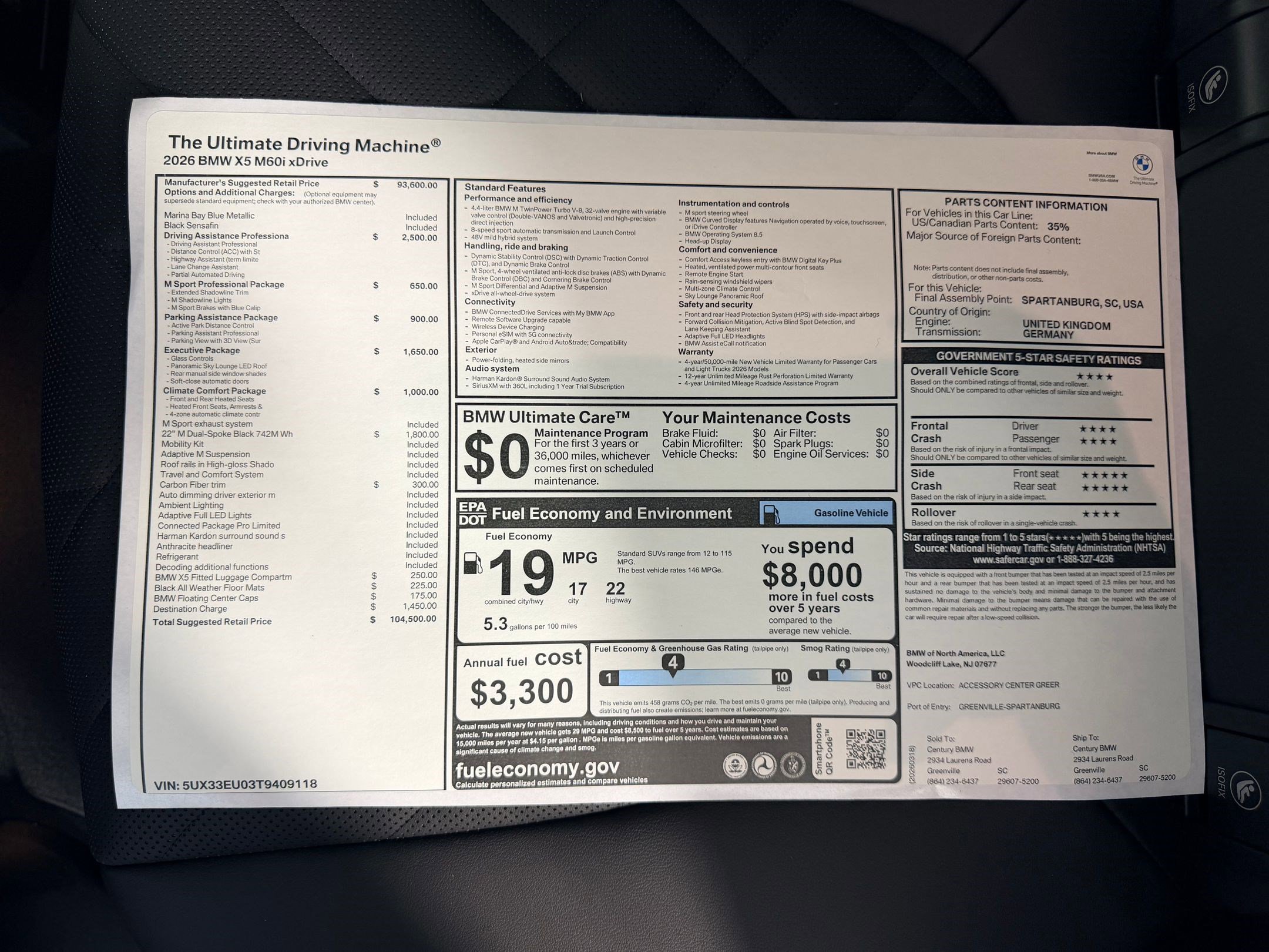 New 2026 BMW X5 M60i AWD/4WD image 21