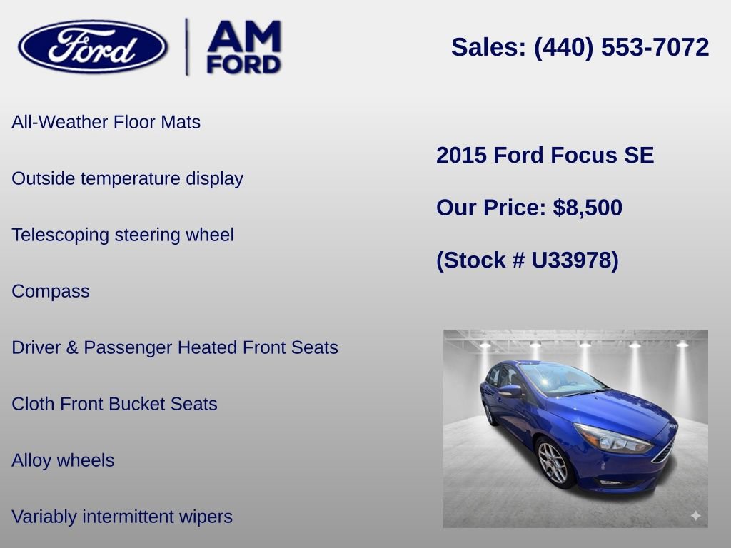 Used 2015 Ford Focus SE w/ Equipment Group 201A FWD image 24