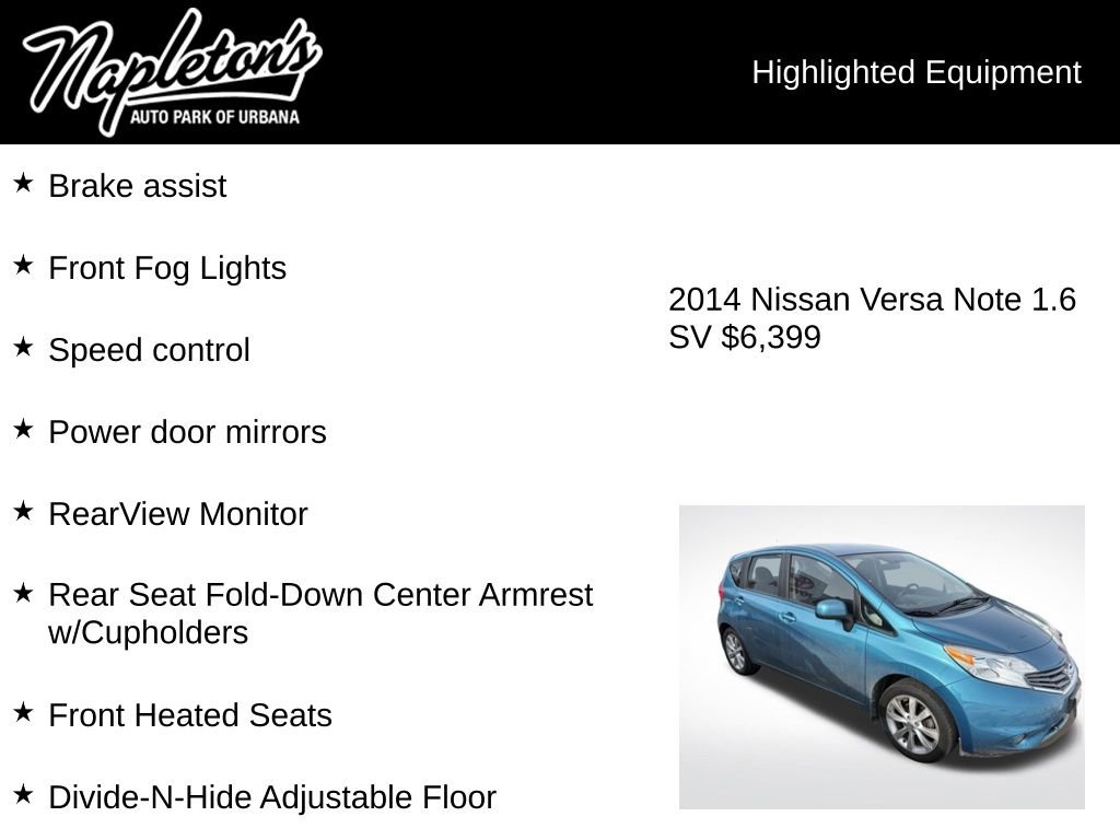 Used 2014 Nissan Versa Note SV w/ SL Package image 6