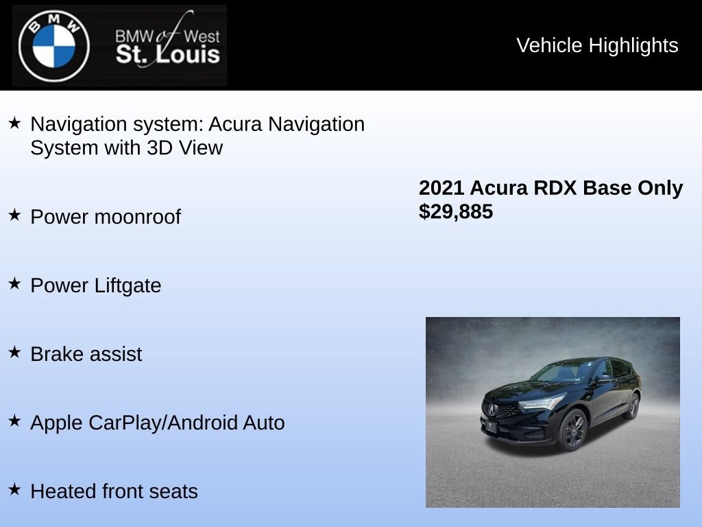 Used 2021 Acura RDX A-Specw/ Technology Package AWD/4WD image 7