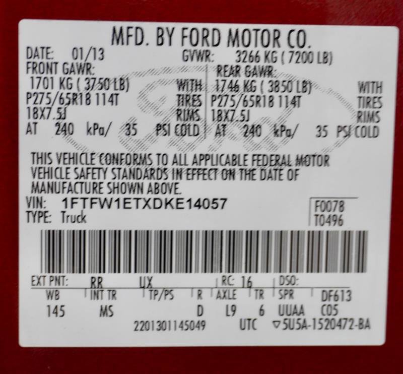 Used 2013 Ford F150 XLT w/ Luxury Equipment Group AWD/4WD image 40