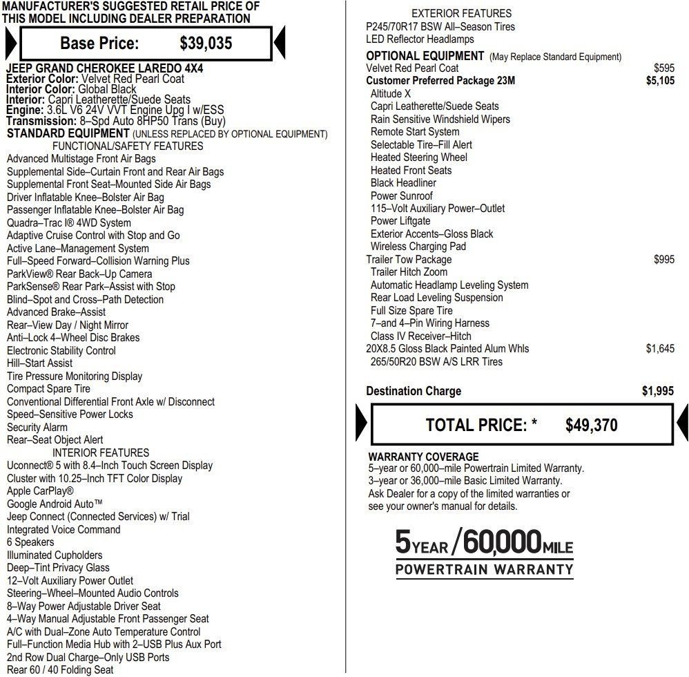 New 2025 Jeep Grand Cherokee Altitude image 2
