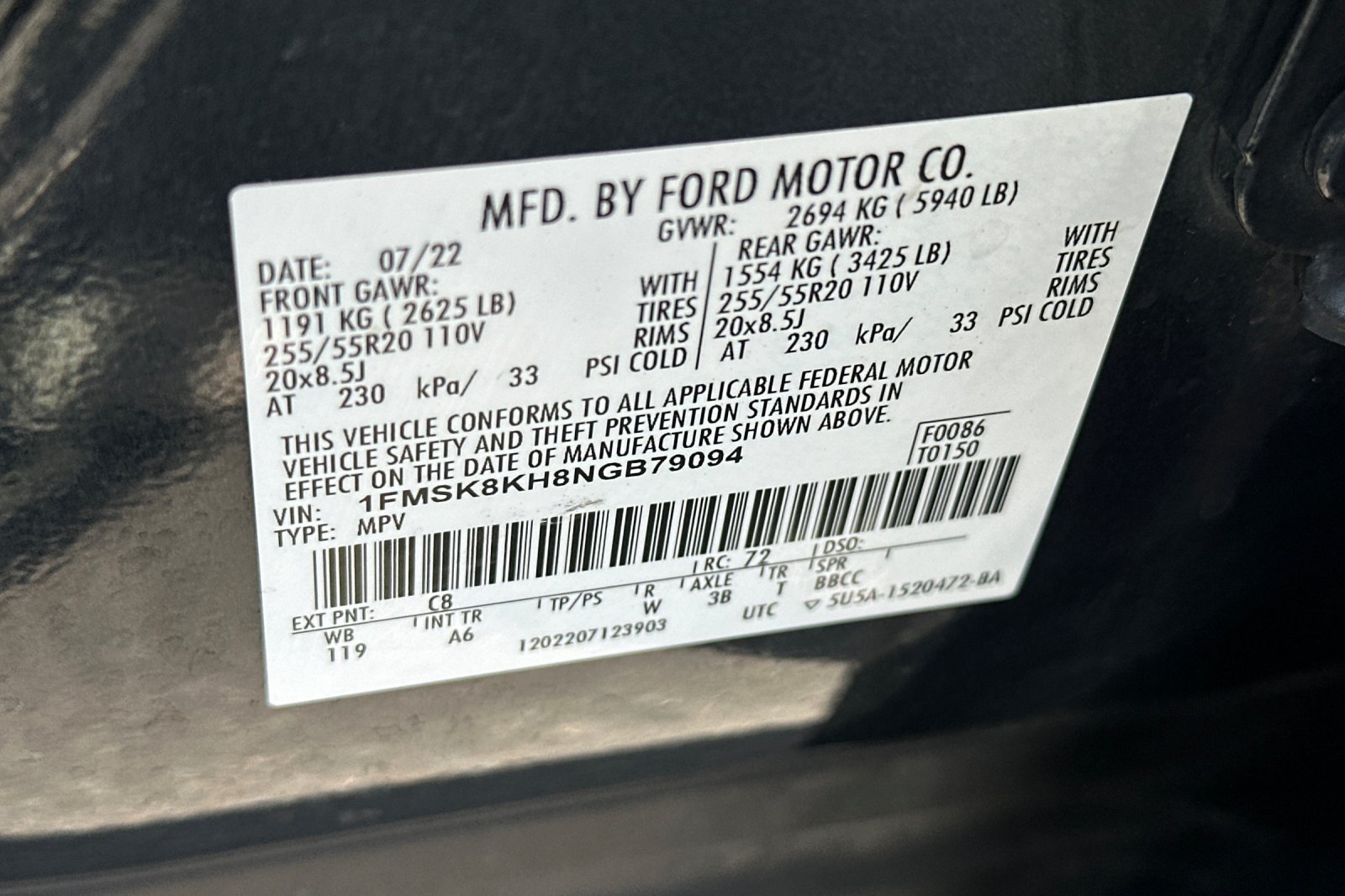 Used 2022 Ford Explorer ST-Line w/ Class IV Trailer Tow Package AWD/4WD image 30