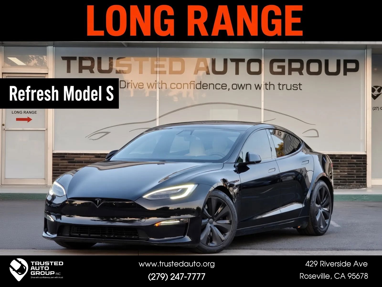 Used 2021 Tesla Model S Long Range AWD/4WD image 1