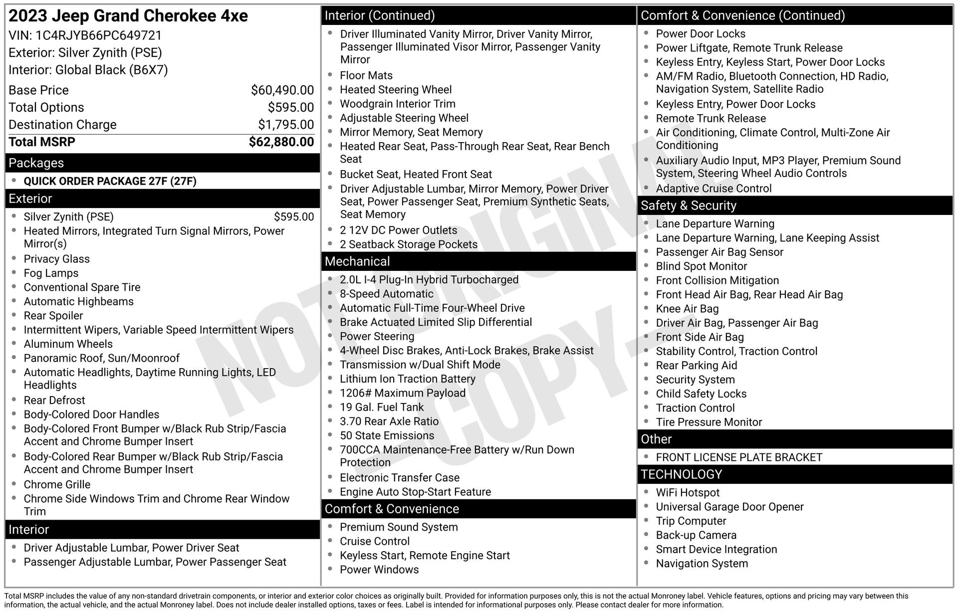 Used 2023 Jeep Grand Cherokee 4WD 4xe image 45