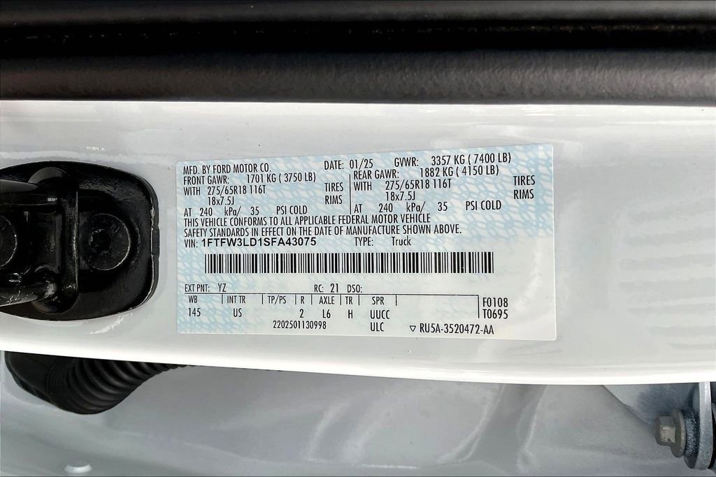 Used 2025 Ford F150 XLT w/ Equipment Group 301A Standard AWD/4WD image 21