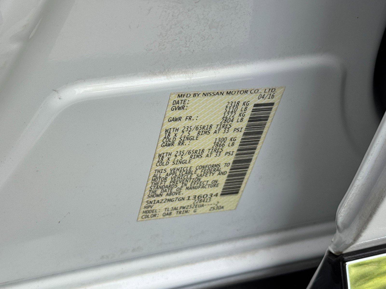 Used 2016 Nissan Murano S FWD image 36