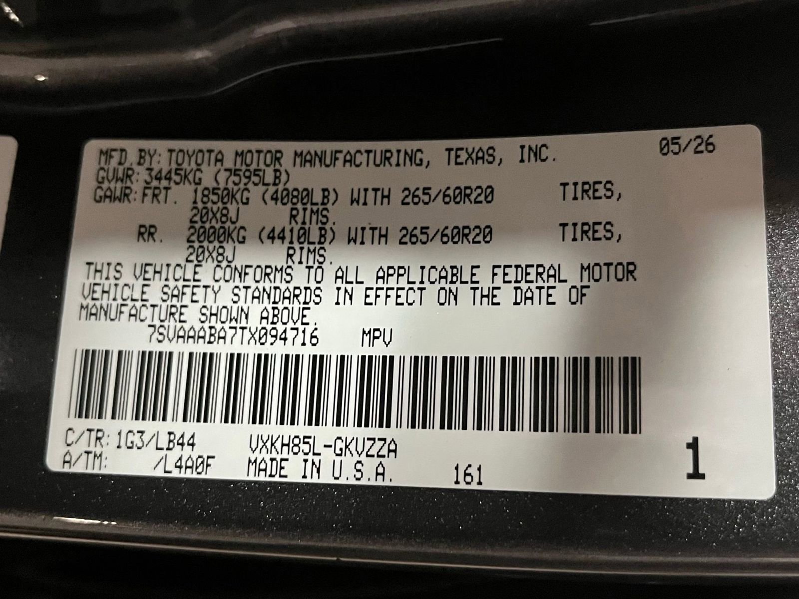 New 2026 Toyota Sequoia 1794 Edition AWD/4WD image 19