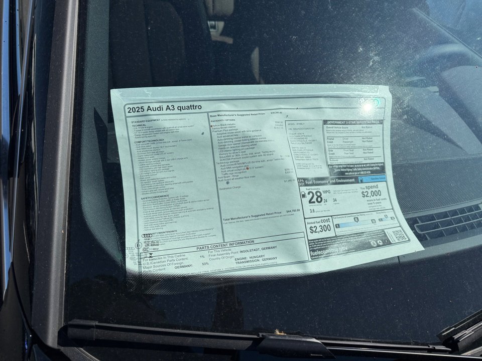 New 2025 Audi A3 2.0T Premium Plus image 23