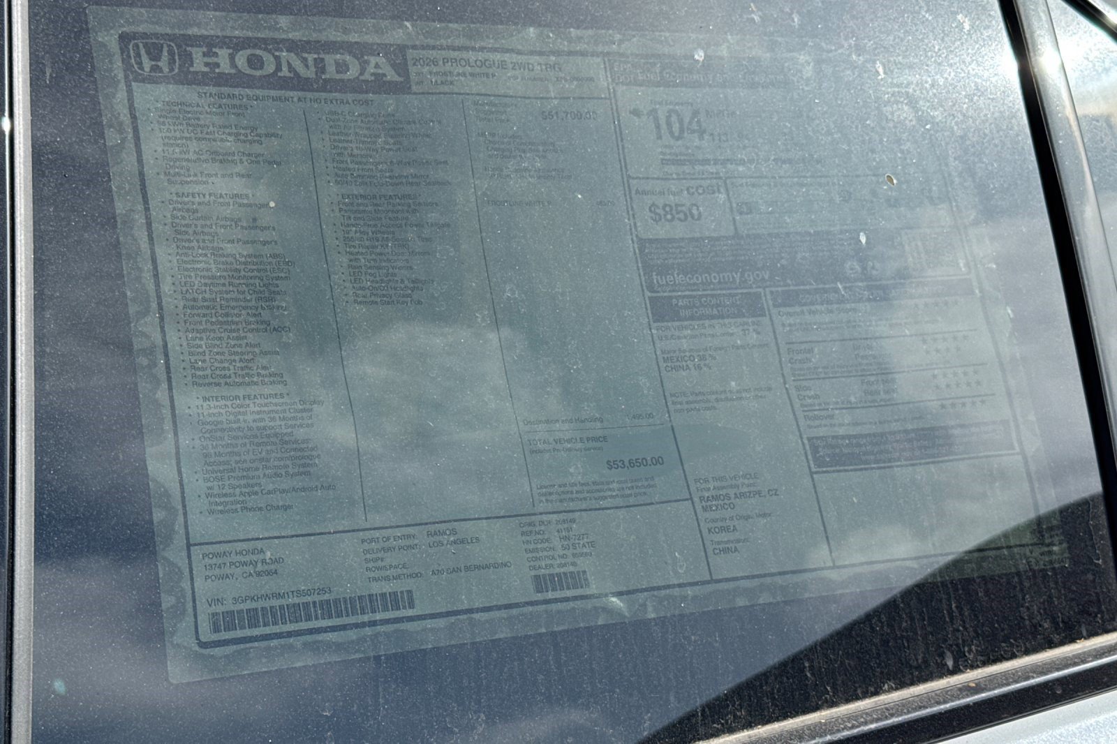 New 2026 Honda Prologue Touring image 36