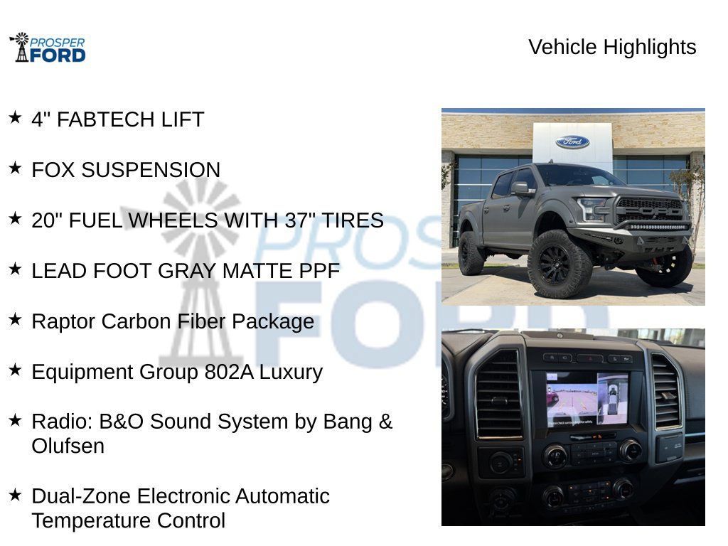 Used 2020 Ford F150 Raptor w/ Equipment Group 802A Luxury AWD/4WD image 5