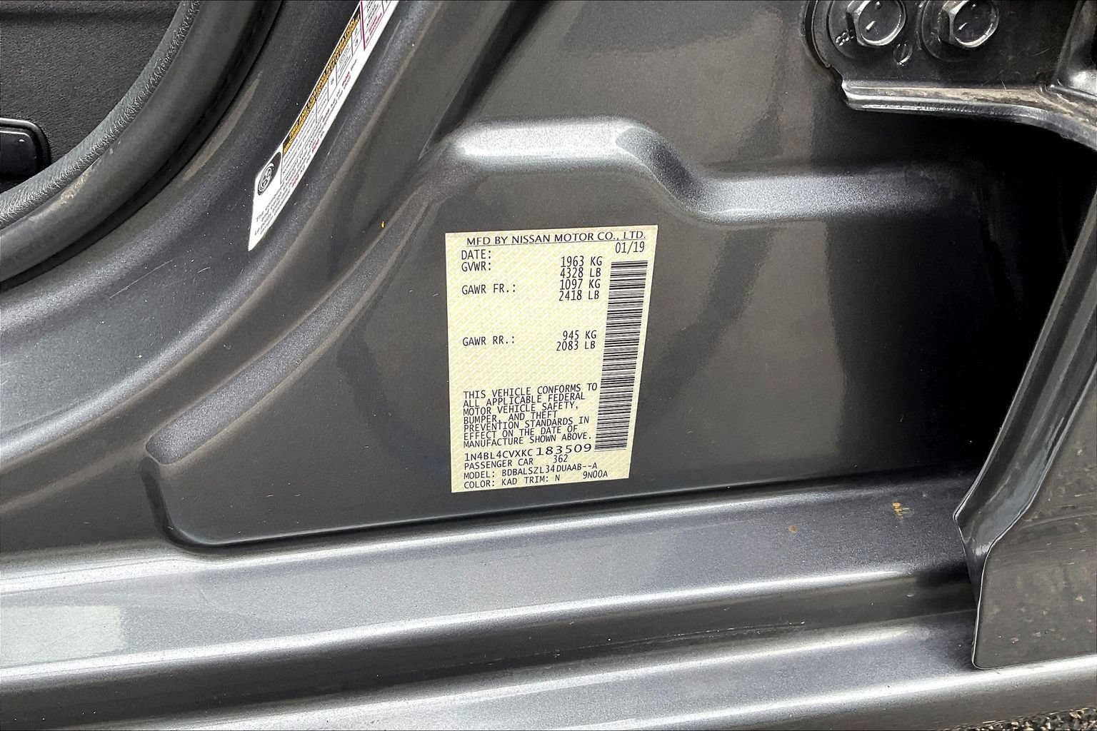 Used 2019 Nissan Altima 2.5 SR w/ SR Premium Package FWD image 15