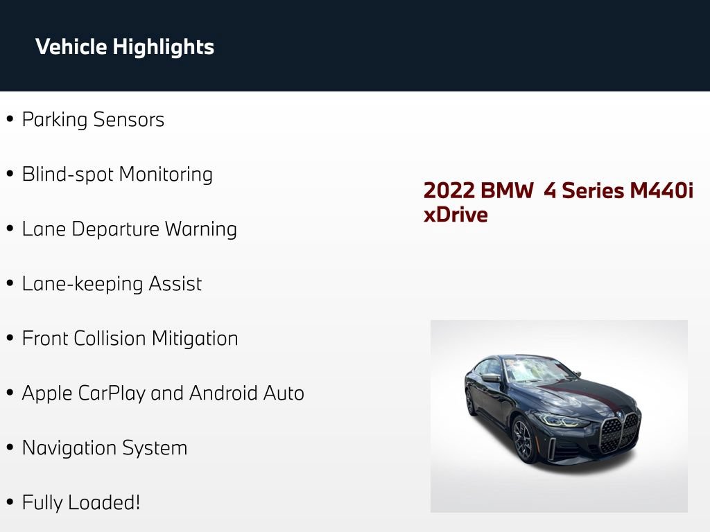 Used 2022 BMW M440i xDrive Gran Coupe w/ Premium Package AWD/4WD image 5