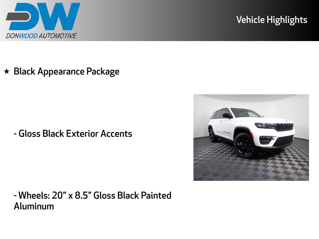 New 2025 Jeep Grand Cherokee Limited w/ Black Appearance Package image 8