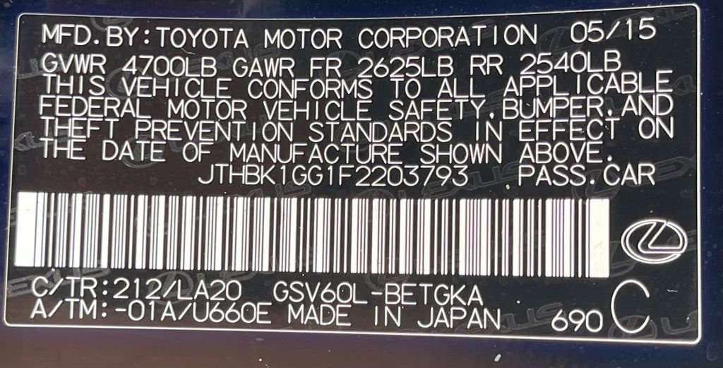 Used 2015 Lexus ES 350 w/ Premium Package FWD image 38