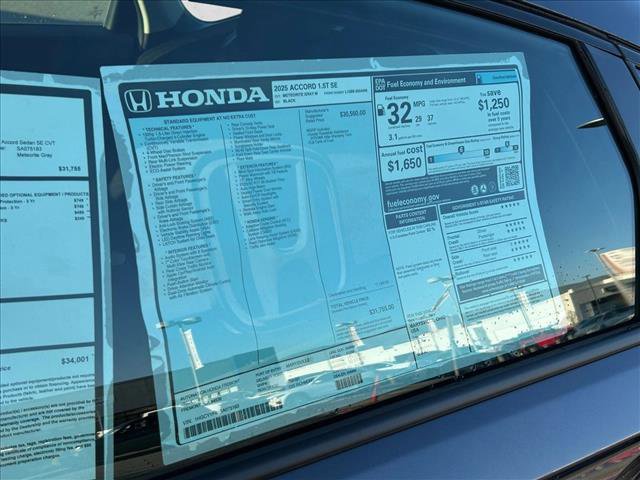 New 2025 Honda Accord SE image 17