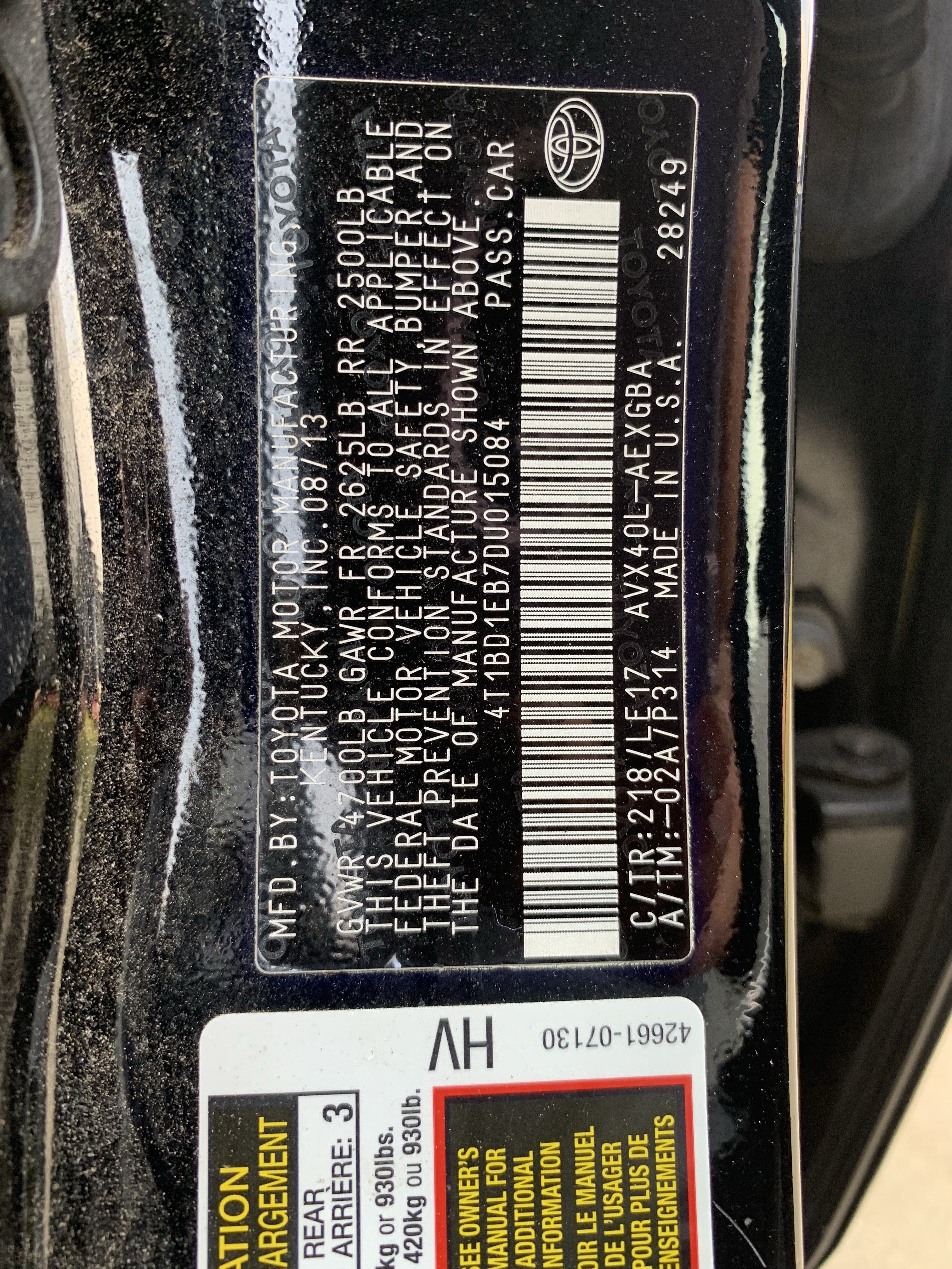 Used 2013 Toyota Avalon XLE Touring FWD image 32