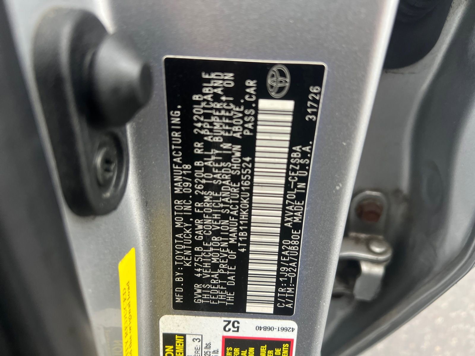 Used 2019 Toyota Camry SE FWD image 35