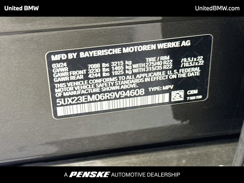 Certified 2024 BMW X7 xDrive40i w/ M Sport Package AWD/4WD image 23