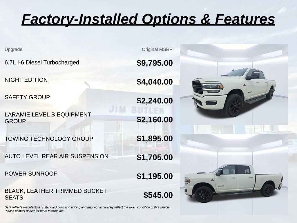 Used 2024 RAM 2500 Laramie w/ Night Edition AWD/4WD image 3