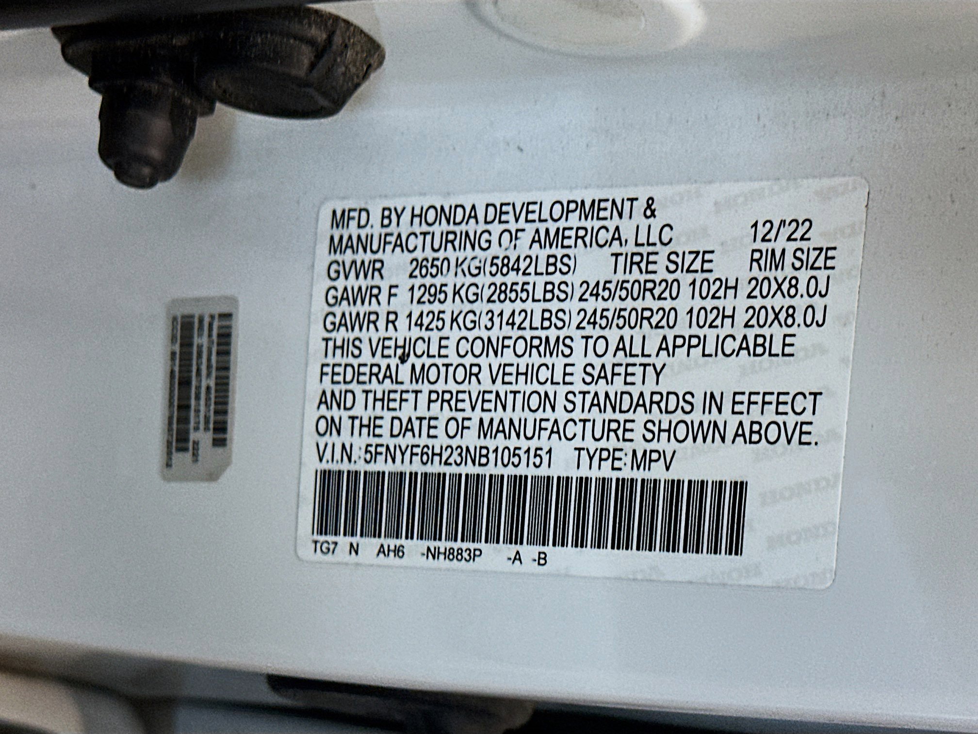 Used 2022 Honda Pilot Special Edition image 12