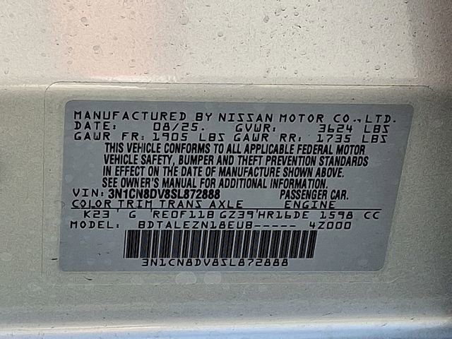 New 2025 Nissan Versa S w/ Trunk Package FWD image 21