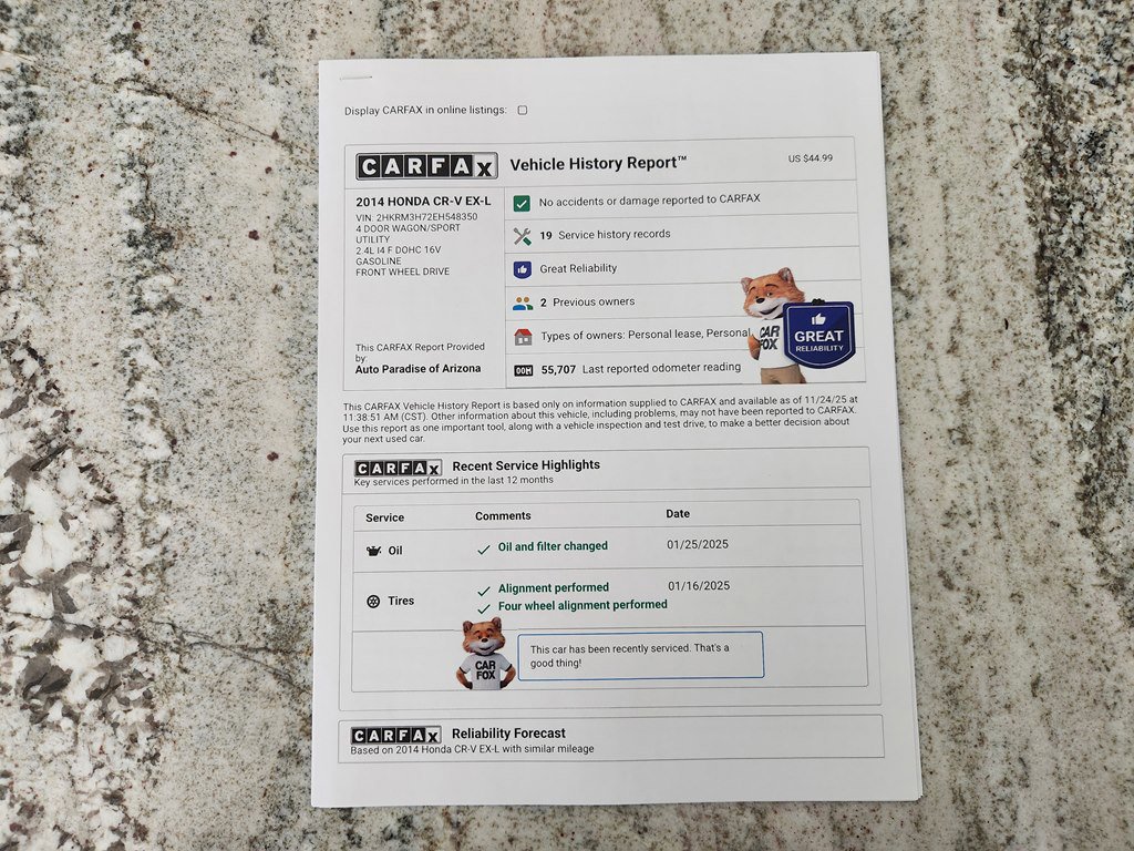 Used 2014 Honda CR-V EX-L image 8