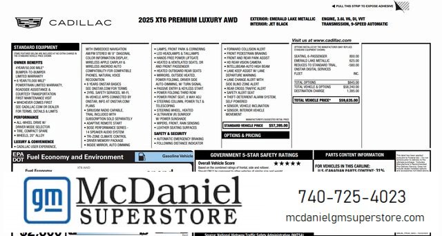 Used 2025 Cadillac XT6 Premium Luxury image 1