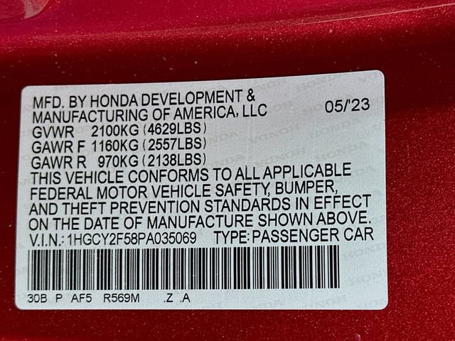 Certified 2023 Honda Accord Sport image 32
