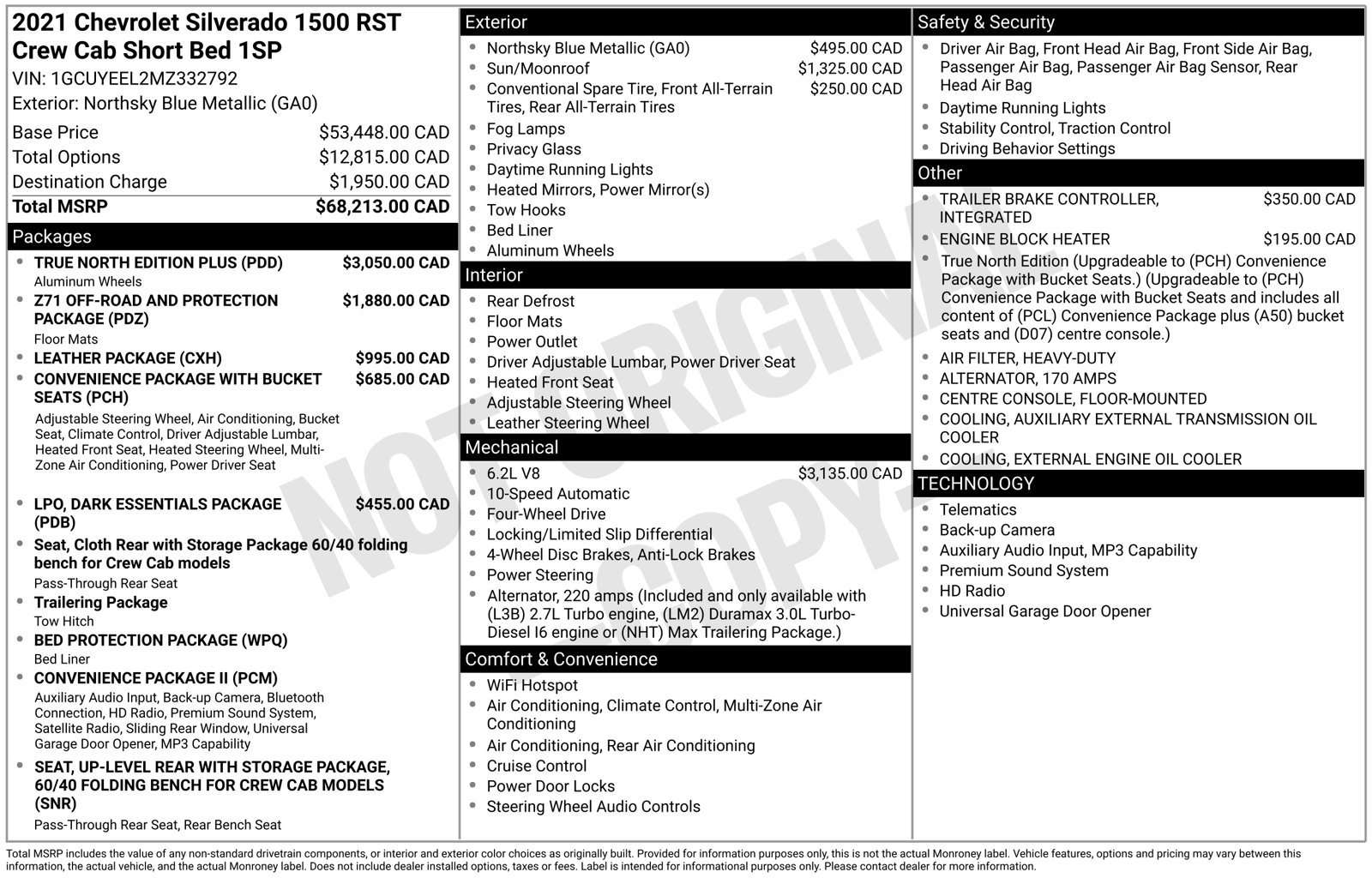 Certified 2021 Chevrolet Silverado 1500 RST w/ True North Edition Plus AWD/4WD image 35